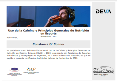Certificado Final de Asistencia