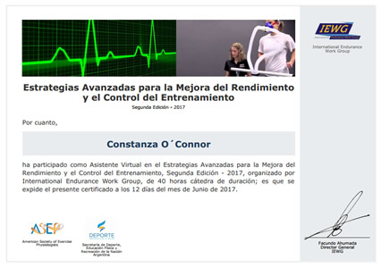 Certificado Final de Asistencia